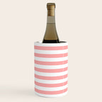 Sand Pink and White Tan Lines Summer Gazebo Stripes Wine Chiller Gallery Image 2