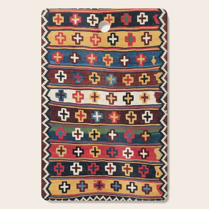 Qashqaâi Fars Southwest Persian Kilim Print Cutting Board Gallery Image 1