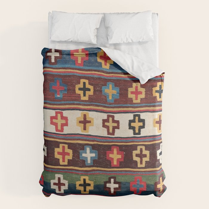 Qashqaâi Fars Southwest Persian Kilim Print Duvet Cover Gallery Image 1