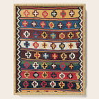 Qashqaâi Fars Southwest Persian Kilim Print Serving Tray Gallery Image 1