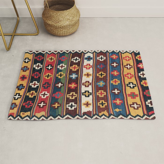 Qashqaâi Fars Southwest Persian Kilim Print Rug Gallery Image 1