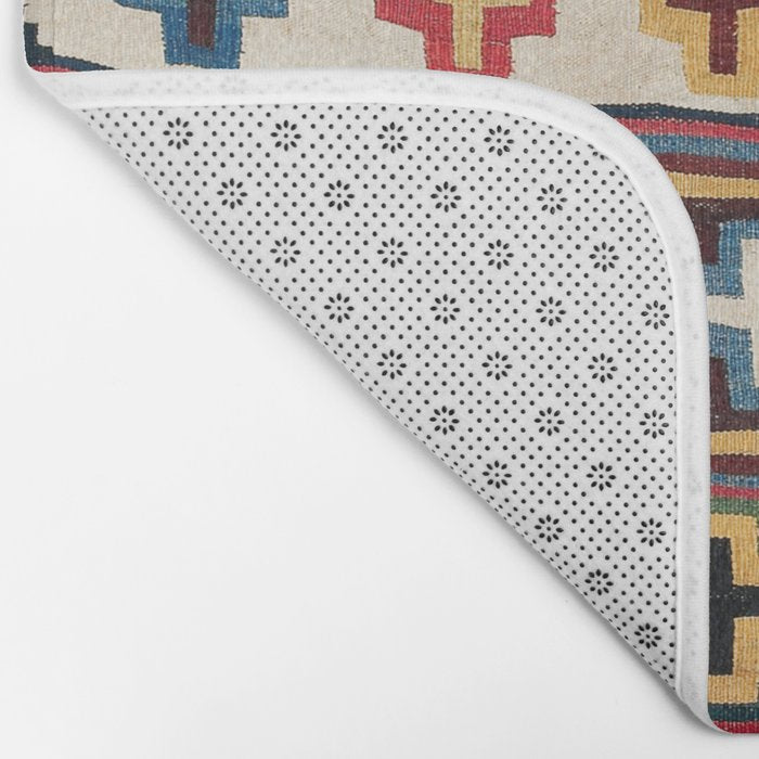 Qashqaâi Fars Southwest Persian Kilim Print Bath Mat Gallery Image 2