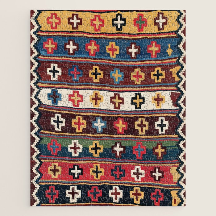 Qashqaâi Fars Southwest Persian Kilim Print Jigsaw Puzzle Gallery Image 1
