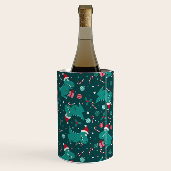 Christmas Dinosaurs Dinos Dinosaur Wine Chiller Gallery Image 3