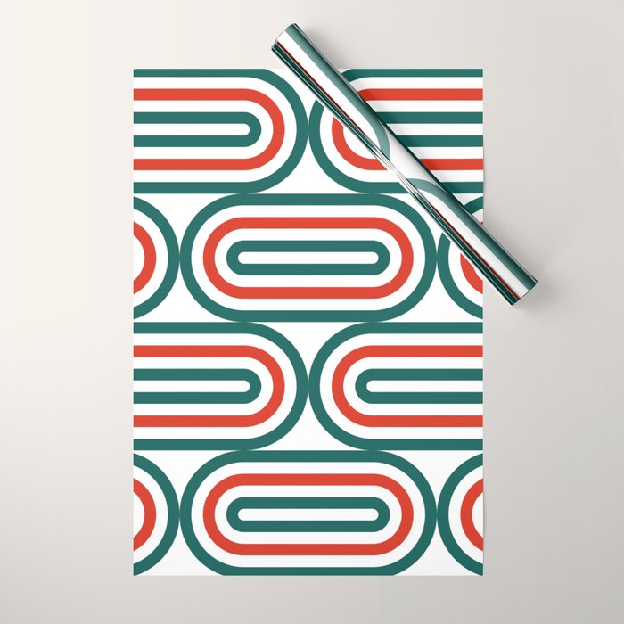 Retro Holiday 01A Wrapping Paper Gallery Image 1