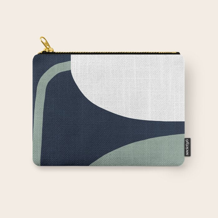 Abstract Flora - navy Carry All Pouch Gallery Image 1