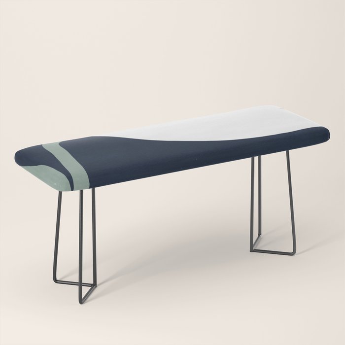 Abstract Flora - navy Bench Gallery Image 1