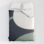 Abstract Flora - navy Comforter Gallery Image 6