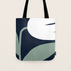 Abstract Flora - navy Tote Bag Gallery Image 1