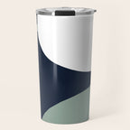Abstract Flora - navy Travel Mug Gallery Image 1