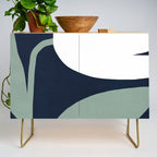 Abstract Flora - navy Credenza Gallery Image 1