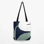 Abstract Flora - navy Tote Bag Gallery Image 2
