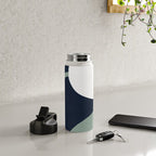 Abstract Flora - navy Water Bottle Gallery Image 4