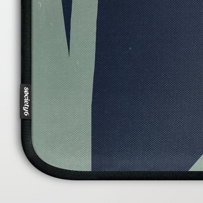 Abstract Flora - navy Laptop Sleeve Gallery Image 3