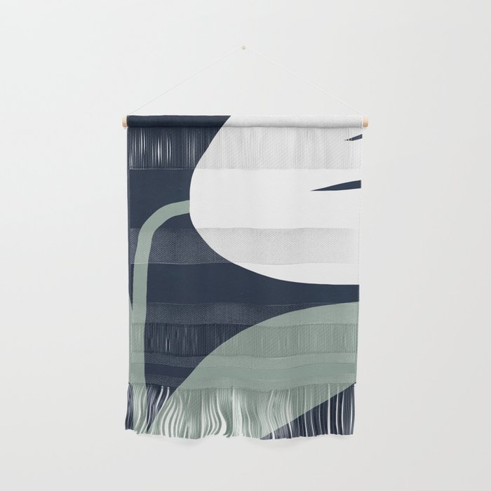 Abstract Flora - navy Wall Hanging Gallery Image 1