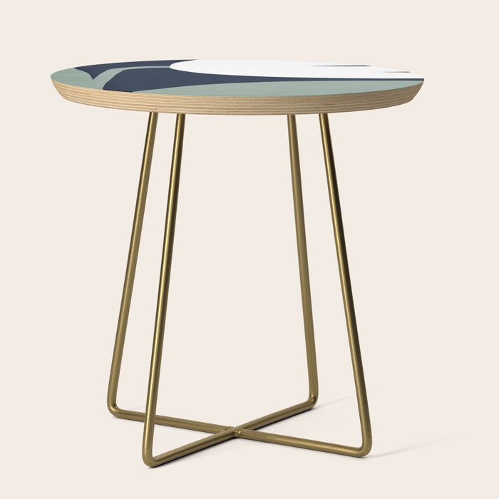 Abstract Flora - navy Side Table Gallery Image 1