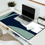 Abstract Flora - navy Desk Mat Gallery Image 2