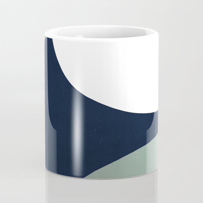 Abstract Flora - navy Coffee Mug Gallery Image 4
