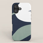 Abstract Flora - navy iPhone Case Gallery Image 1