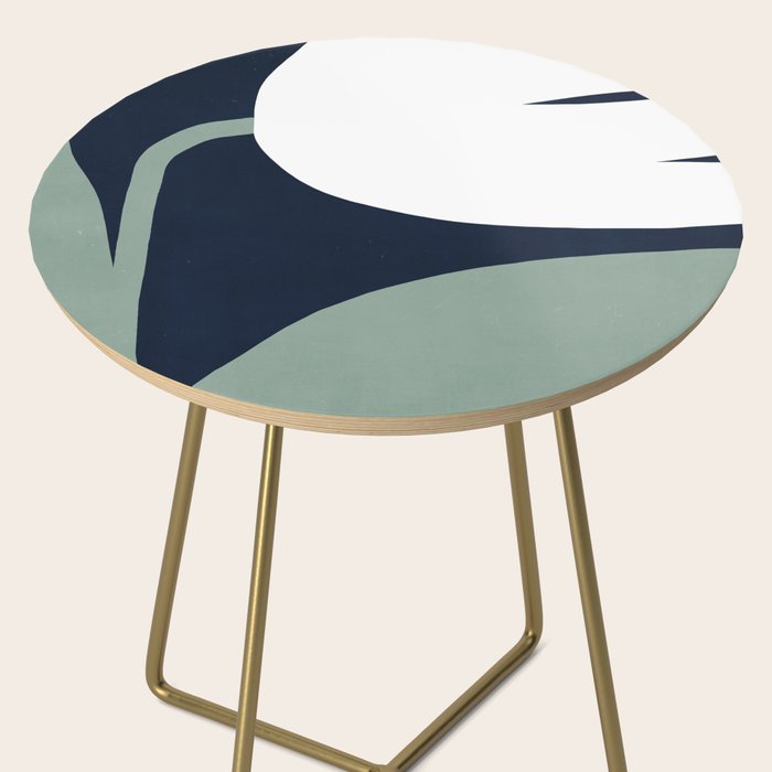 Abstract Flora - navy Side Table Gallery Image 2