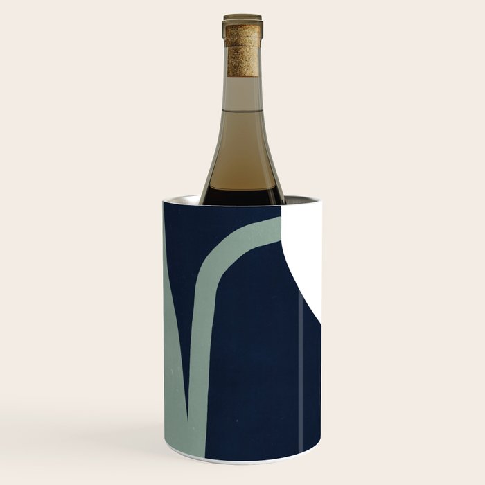 Abstract Flora - navy Wine Chiller Gallery Image 2