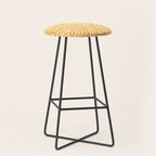 Yellow mustard boho stripe Stool Gallery Image 1