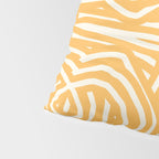 Yellow mustard boho stripe Pillow Sham Gallery Image 4
