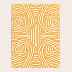 Yellow mustard boho stripe Poster Gallery Image 4