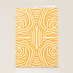 Yellow mustard boho stripe Stationery Card Gallery Image 2