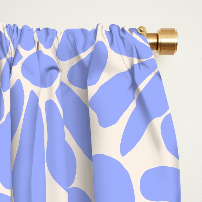 Lavender - Retro Floral  Window Curtain Gallery Image 2