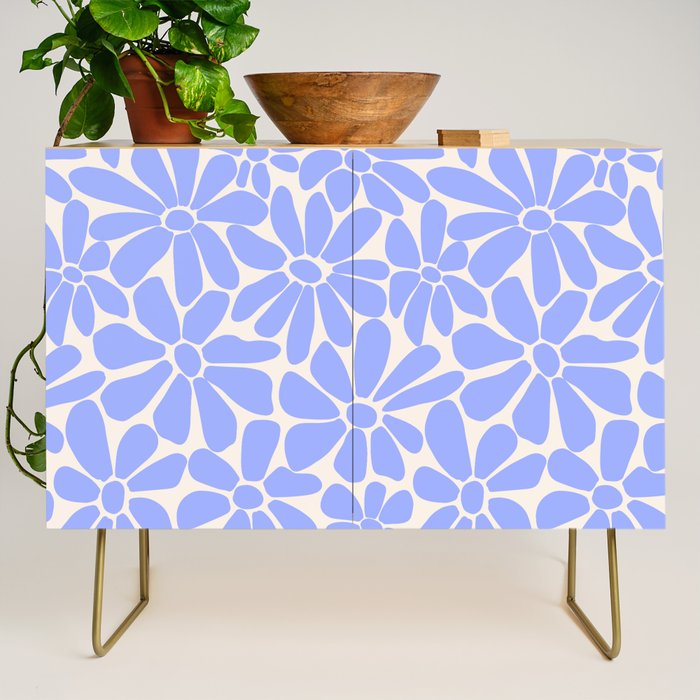 Lavender - Retro Floral  Credenza Gallery Image 1