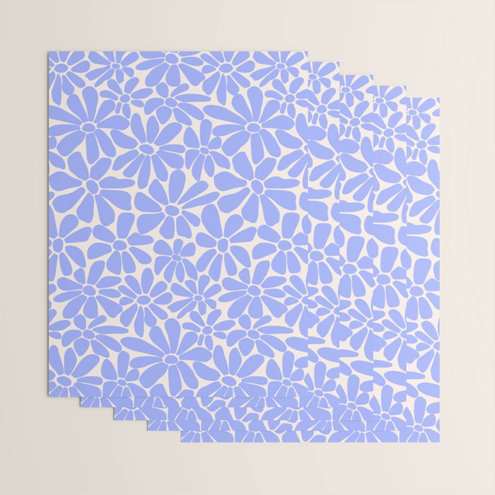 Lavender - Retro Floral  Wrapping Paper Gallery Image 3