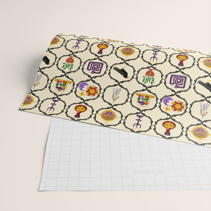 Whimsigothic Witch Mystical Magic Wrapping Paper Gallery Image 2