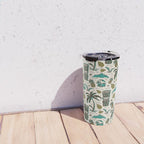 Tiki Party - Ivory Aqua Travel Mug Gallery Image 4