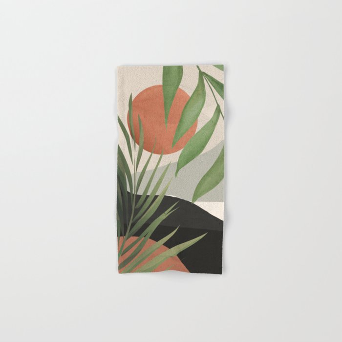 Abstract Art Tropical Leaves 46 Bath Towel Gallery Image 1