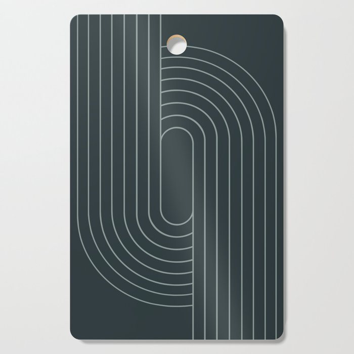 Oval Lines Abstract XXXIX Cutting Board Gallery Image 1