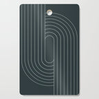 Oval Lines Abstract XXXIX Cutting Board Gallery Image 1