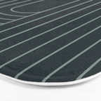 Oval Lines Abstract XXXIX Bath Mat Gallery Image 3