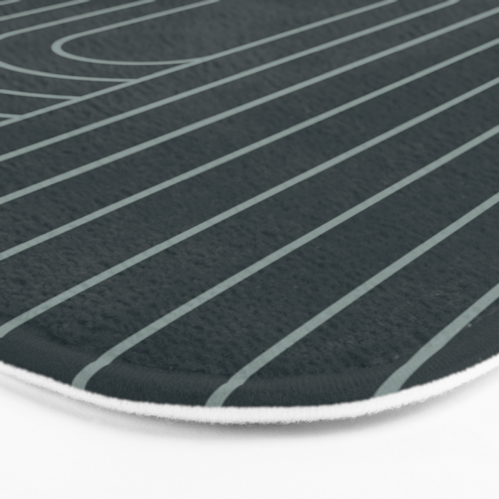 Oval Lines Abstract XXXIX Bath Mat Gallery Image 3