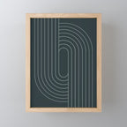 Oval Lines Abstract XXXIX Mini Art Print Gallery Image 1