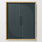 Oval Lines Abstract XXXIX Serving Tray Gallery Image 1