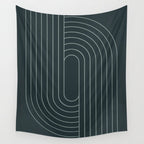 Oval Lines Abstract XXXIX Wall Tapestry Gallery Image 4