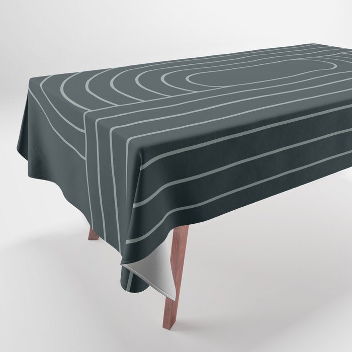 Oval Lines Abstract XXXIX Tablecloth Gallery Image 1