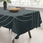 Oval Lines Abstract XXXIX Tablecloth Gallery Image 3