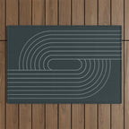 Oval Lines Abstract XXXIX Outdoor Rug Gallery Image 1