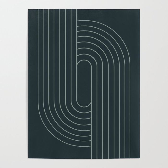 Oval Lines Abstract XXXIX Poster Gallery Image 4