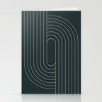 Oval Lines Abstract XXXIX Stationery Card Gallery Image 2