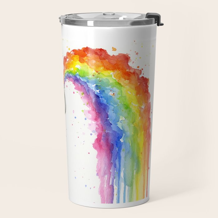 Rainbow Baby Elephant Travel Mug Gallery Image 2