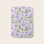 Vintage flower nature art pattern Bath Mat Gallery Image 1