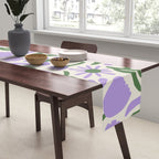 Vintage flower nature art pattern Table Runner Gallery Image 2